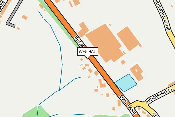 WF5 9AU map - OS OpenMap – Local (Ordnance Survey)