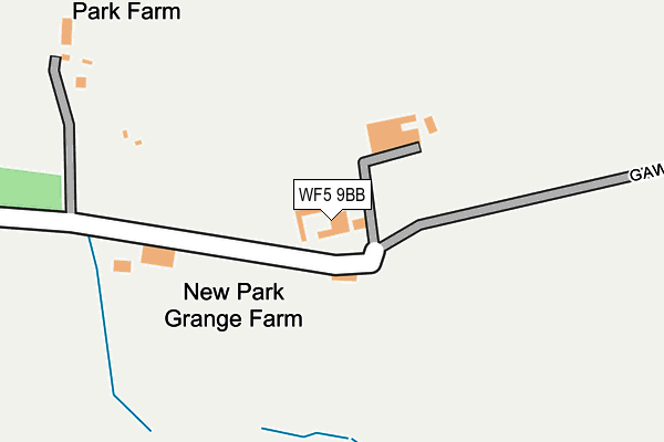 WF5 9BB map - OS OpenMap – Local (Ordnance Survey)