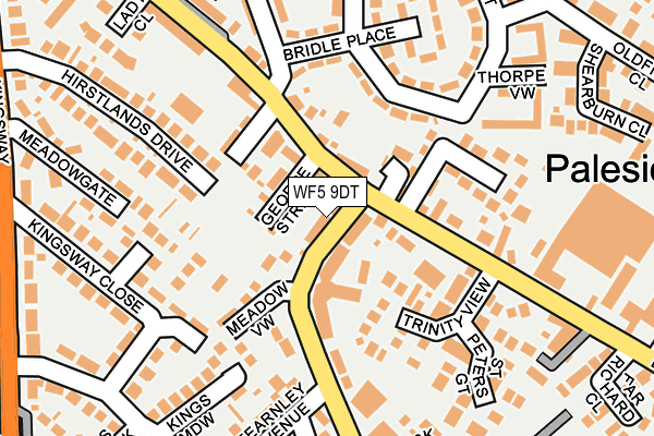 WF5 9DT map - OS OpenMap – Local (Ordnance Survey)