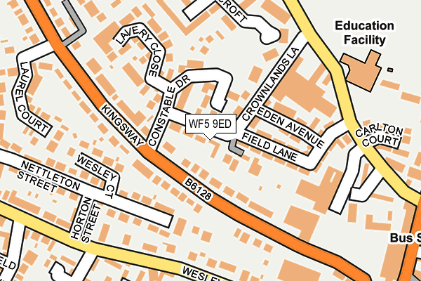 WF5 9ED map - OS OpenMap – Local (Ordnance Survey)