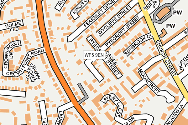 WF5 9EN map - OS OpenMap – Local (Ordnance Survey)