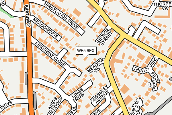 WF5 9EX map - OS OpenMap – Local (Ordnance Survey)