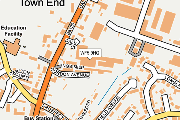 WF5 9HQ map - OS OpenMap – Local (Ordnance Survey)