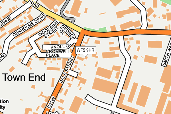 WF5 9HR map - OS OpenMap – Local (Ordnance Survey)