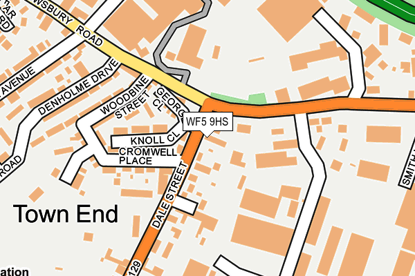 WF5 9HS map - OS OpenMap – Local (Ordnance Survey)