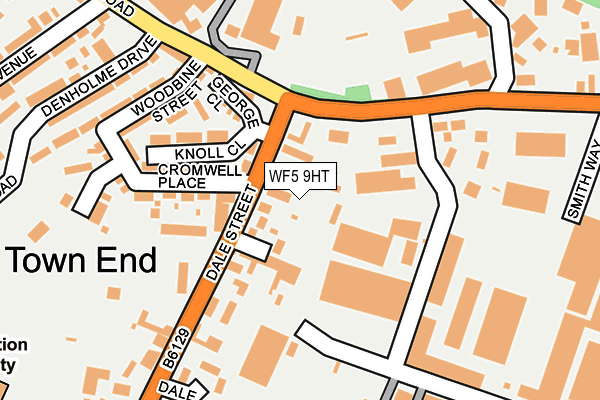 WF5 9HT map - OS OpenMap – Local (Ordnance Survey)