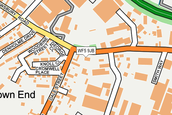 WF5 9JB map - OS OpenMap – Local (Ordnance Survey)