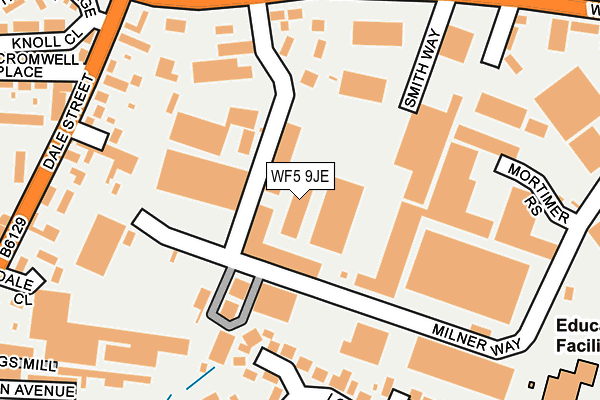 WF5 9JE map - OS OpenMap – Local (Ordnance Survey)