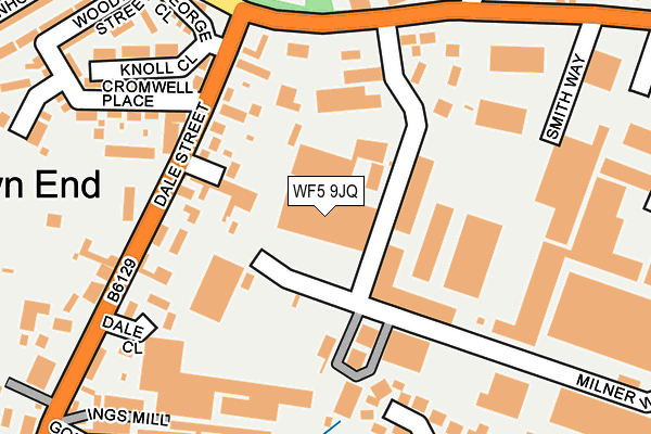 WF5 9JQ map - OS OpenMap – Local (Ordnance Survey)