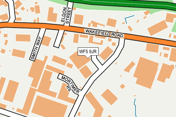 WF5 9JR map - OS OpenMap – Local (Ordnance Survey)