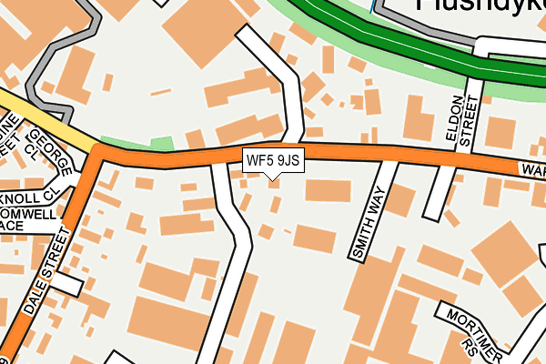 WF5 9JS map - OS OpenMap – Local (Ordnance Survey)