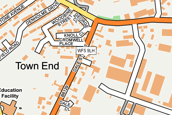 WF5 9LH map - OS OpenMap – Local (Ordnance Survey)