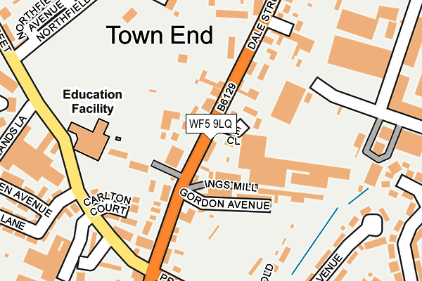 WF5 9LQ map - OS OpenMap – Local (Ordnance Survey)