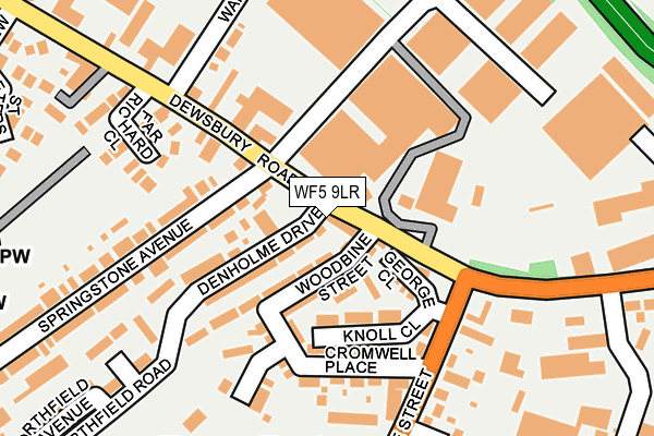 WF5 9LR map - OS OpenMap – Local (Ordnance Survey)