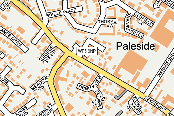 WF5 9NP map - OS OpenMap – Local (Ordnance Survey)