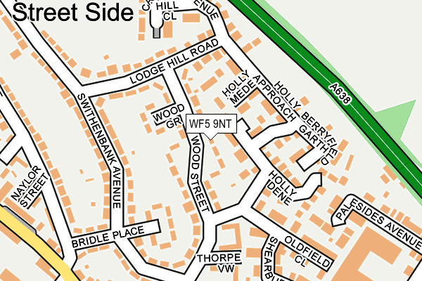 WF5 9NT map - OS OpenMap – Local (Ordnance Survey)