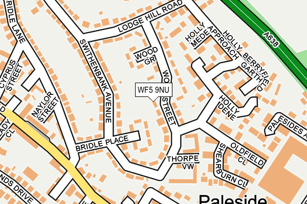 WF5 9NU map - OS OpenMap – Local (Ordnance Survey)