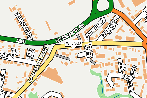 WF5 9QJ map - OS OpenMap – Local (Ordnance Survey)