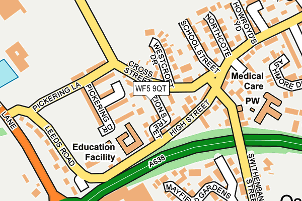WF5 9QT map - OS OpenMap – Local (Ordnance Survey)