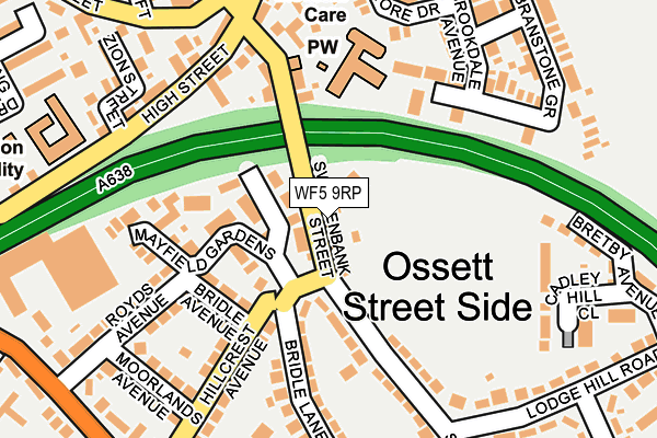 WF5 9RP map - OS OpenMap – Local (Ordnance Survey)