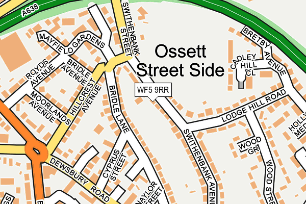 WF5 9RR map - OS OpenMap – Local (Ordnance Survey)