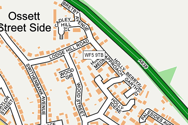 WF5 9TB map - OS OpenMap – Local (Ordnance Survey)