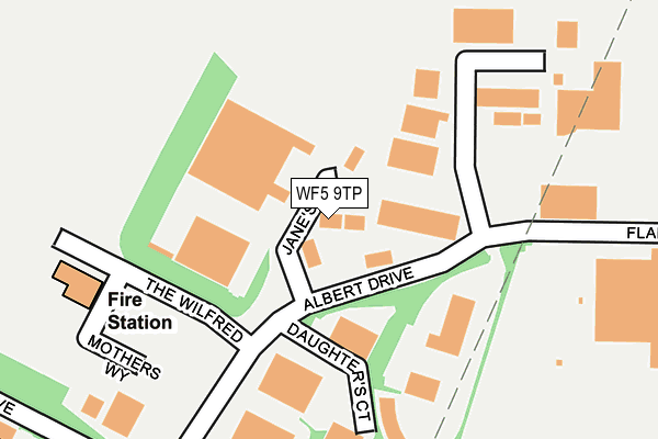 WF5 9TP map - OS OpenMap – Local (Ordnance Survey)