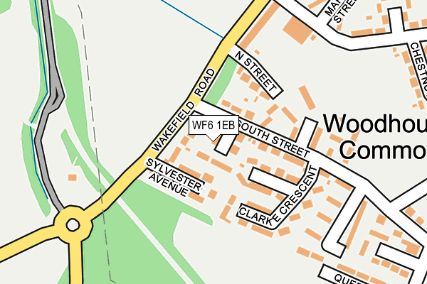 WF6 1EB map - OS OpenMap – Local (Ordnance Survey)