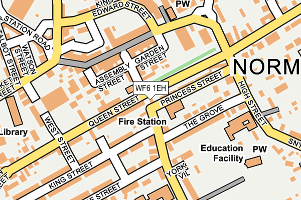 WF6 1EH map - OS OpenMap – Local (Ordnance Survey)