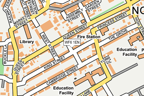 WF6 1EN map - OS OpenMap – Local (Ordnance Survey)