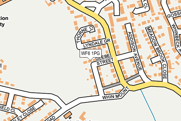 WF6 1PG map - OS OpenMap – Local (Ordnance Survey)