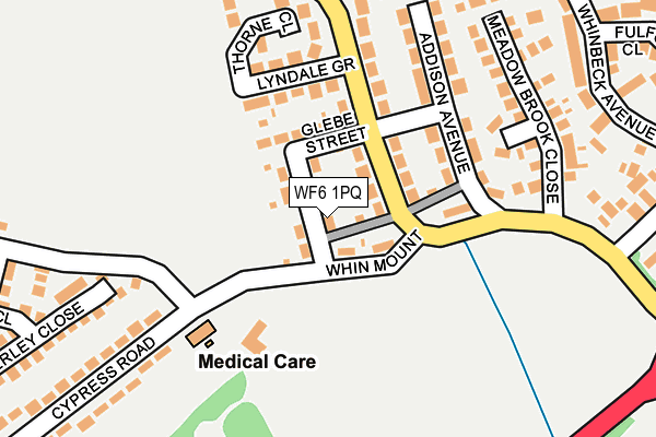 WF6 1PQ map - OS OpenMap – Local (Ordnance Survey)