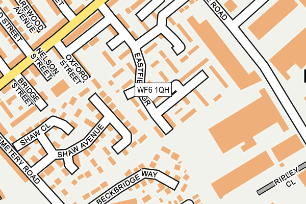 WF6 1QH map - OS OpenMap – Local (Ordnance Survey)
