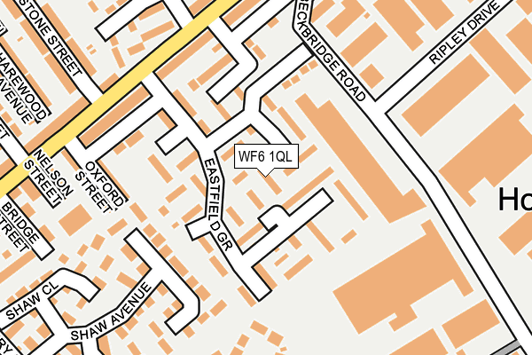 WF6 1QL map - OS OpenMap – Local (Ordnance Survey)