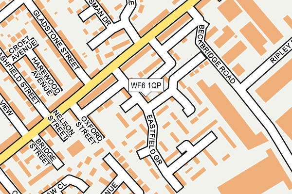 WF6 1QP map - OS OpenMap – Local (Ordnance Survey)