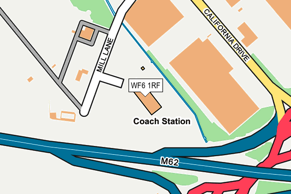 WF6 1RF map - OS OpenMap – Local (Ordnance Survey)