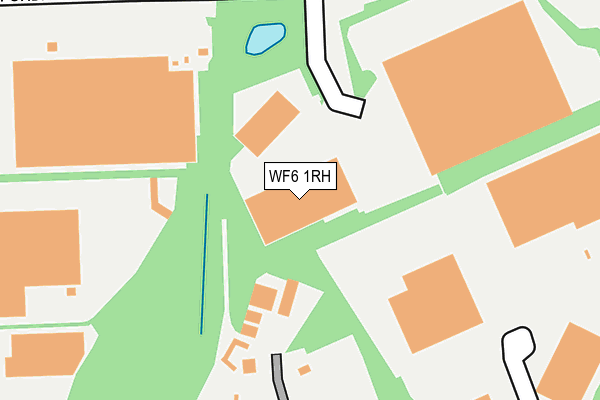 WF6 1RH map - OS OpenMap – Local (Ordnance Survey)