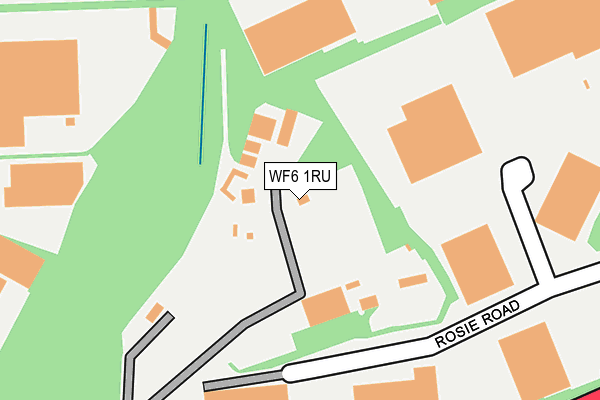 WF6 1RU map - OS OpenMap – Local (Ordnance Survey)