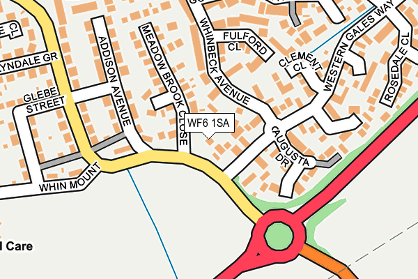 WF6 1SA map - OS OpenMap – Local (Ordnance Survey)