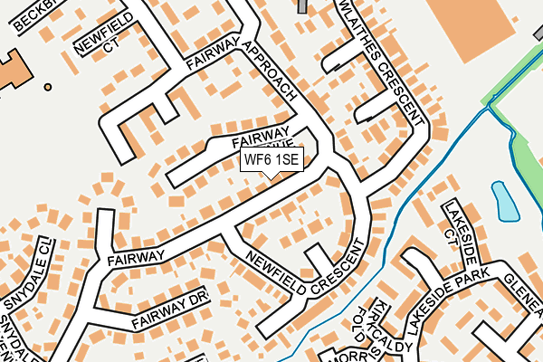 WF6 1SE map - OS OpenMap – Local (Ordnance Survey)