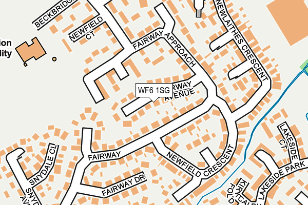 WF6 1SG map - OS OpenMap – Local (Ordnance Survey)