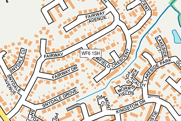 WF6 1SH map - OS OpenMap – Local (Ordnance Survey)