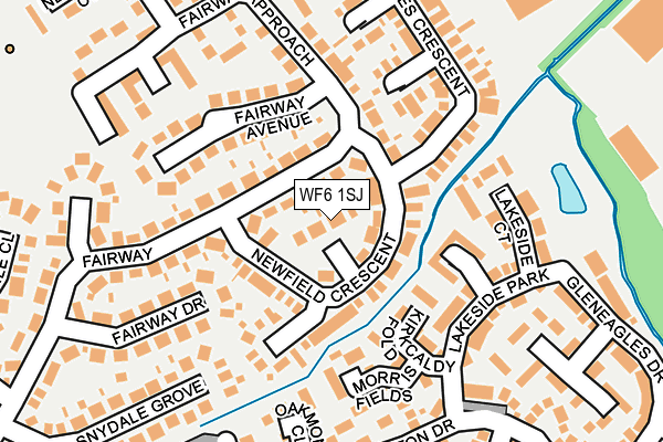 WF6 1SJ map - OS OpenMap – Local (Ordnance Survey)