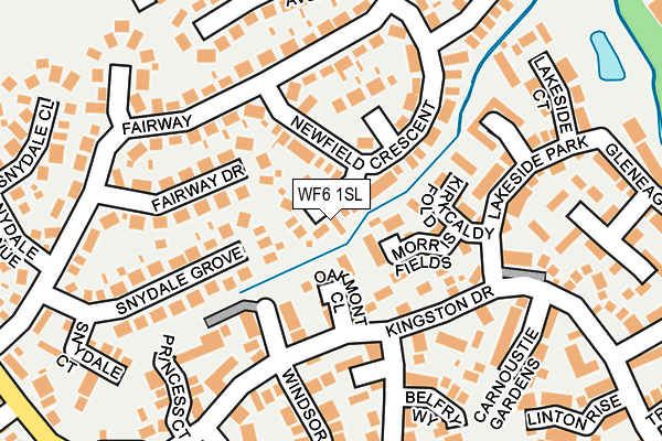 WF6 1SL map - OS OpenMap – Local (Ordnance Survey)