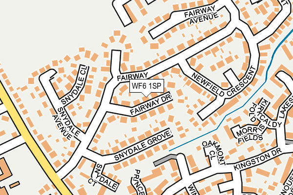 WF6 1SP map - OS OpenMap – Local (Ordnance Survey)