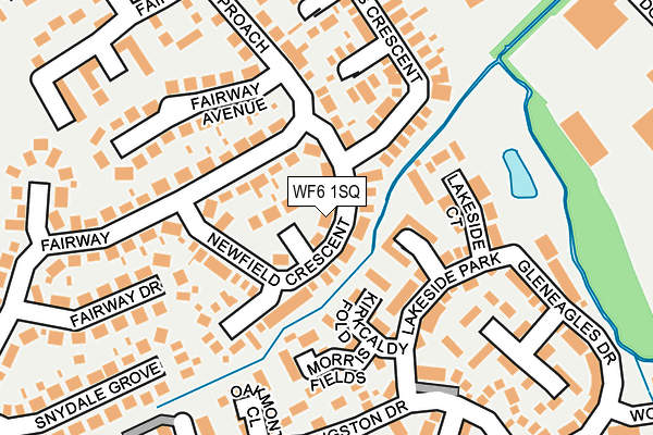 WF6 1SQ map - OS OpenMap – Local (Ordnance Survey)