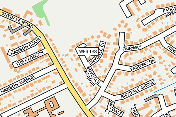 WF6 1SS map - OS OpenMap – Local (Ordnance Survey)