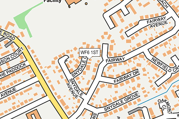 WF6 1ST map - OS OpenMap – Local (Ordnance Survey)