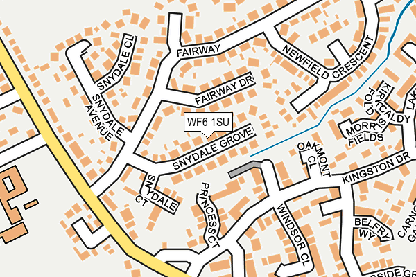 WF6 1SU map - OS OpenMap – Local (Ordnance Survey)