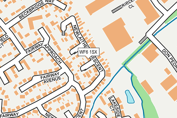 WF6 1SX map - OS OpenMap – Local (Ordnance Survey)